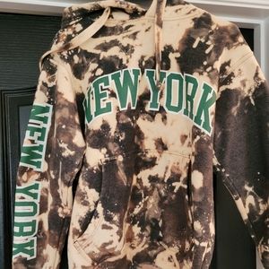 NEW YORK BLEACHED HOODIE